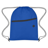 Non-Woven Sports Backpack with Front Zipper In Bulk- Assorted